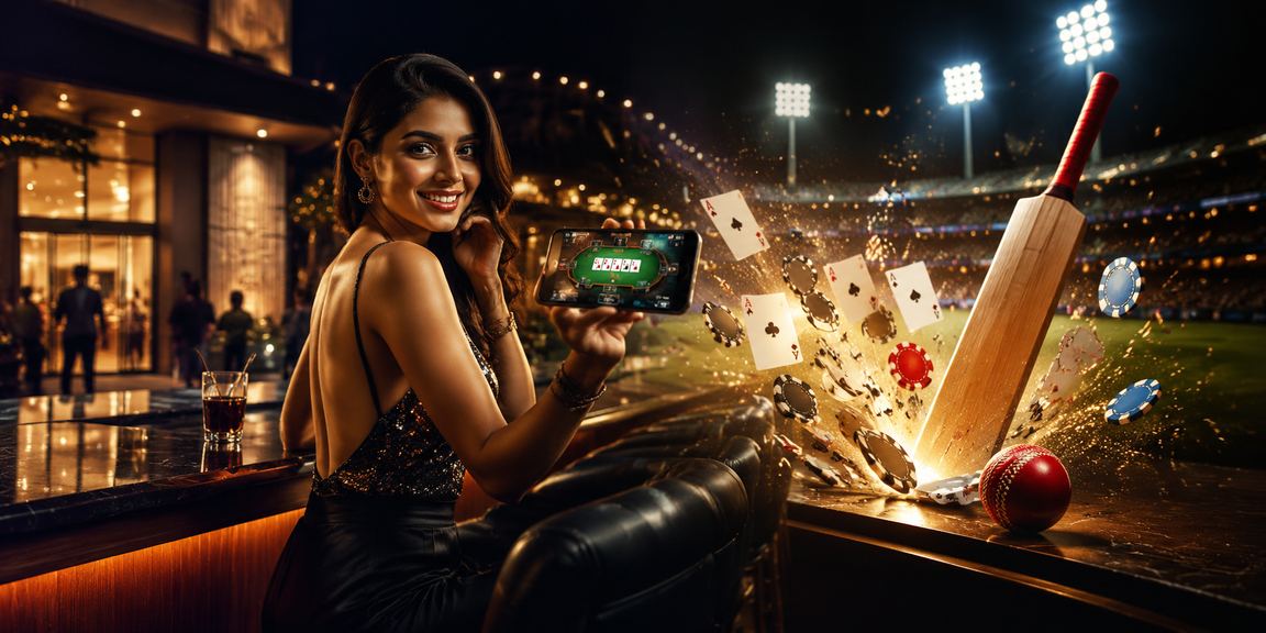 Playing Andar Bahar card game with cards on table